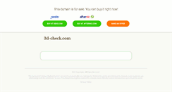 Desktop Screenshot of 3d-check.com